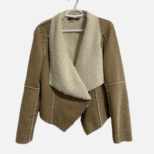 Bianca Nygard faux suede Sherpa jacket.